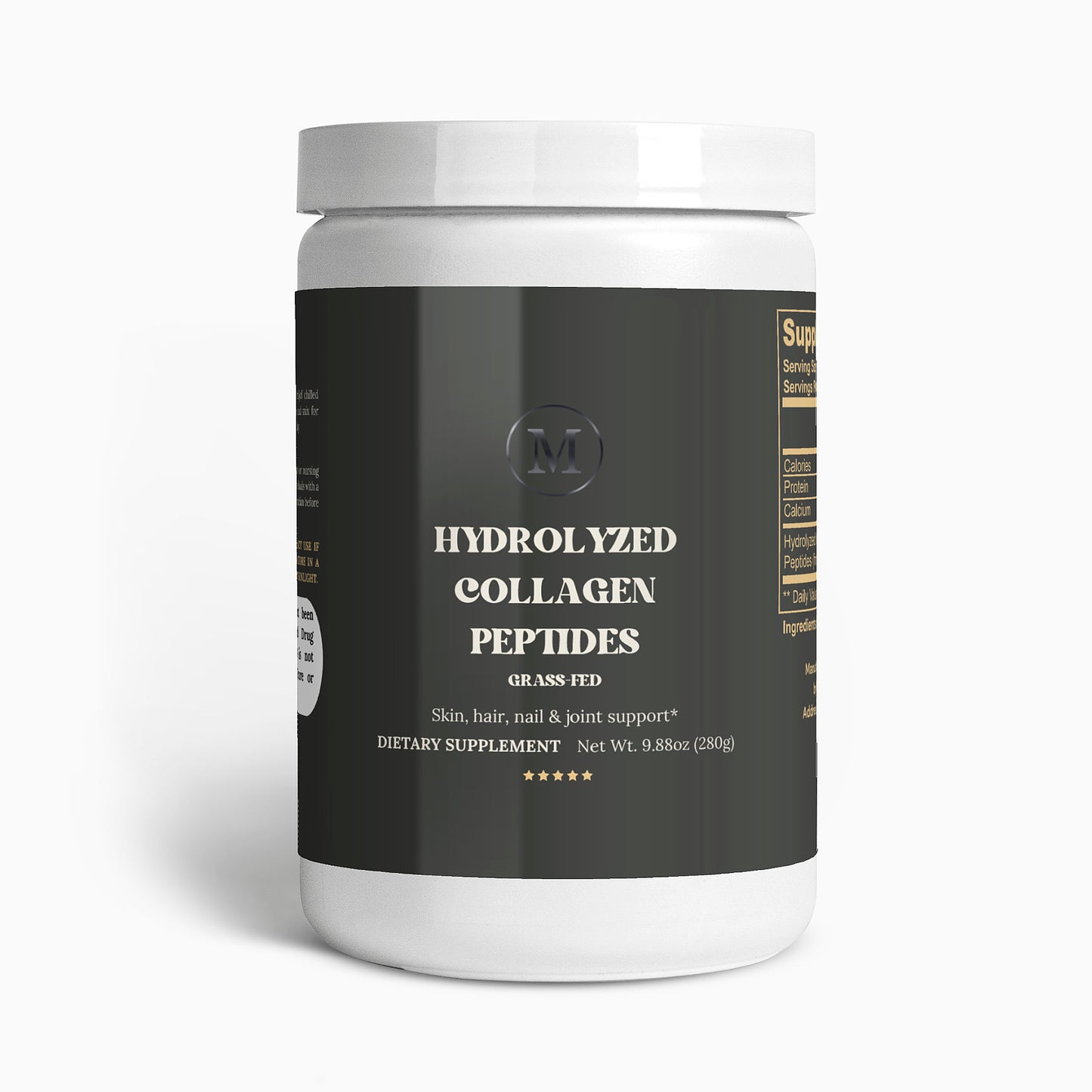 100% Organic Grass-Fed Hydrolyzed Collagen Peptides