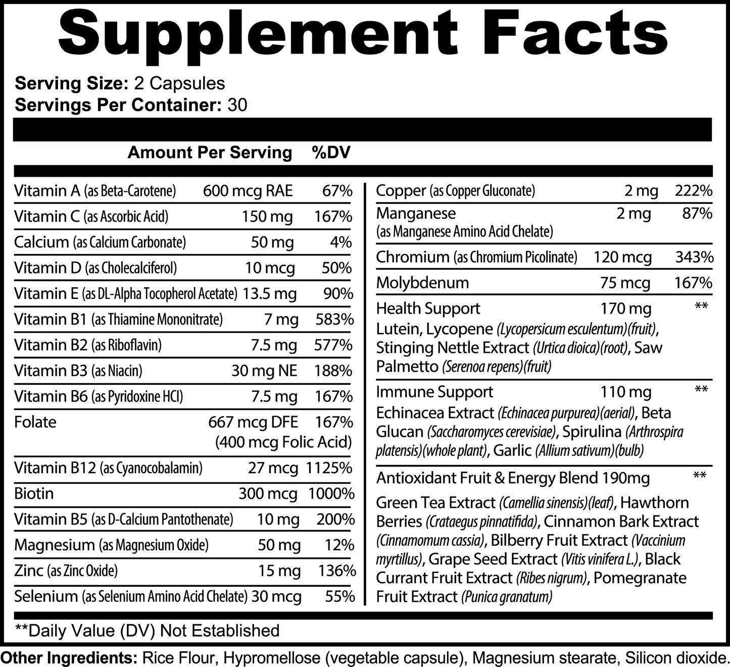 Grade A Complete Multivitamin