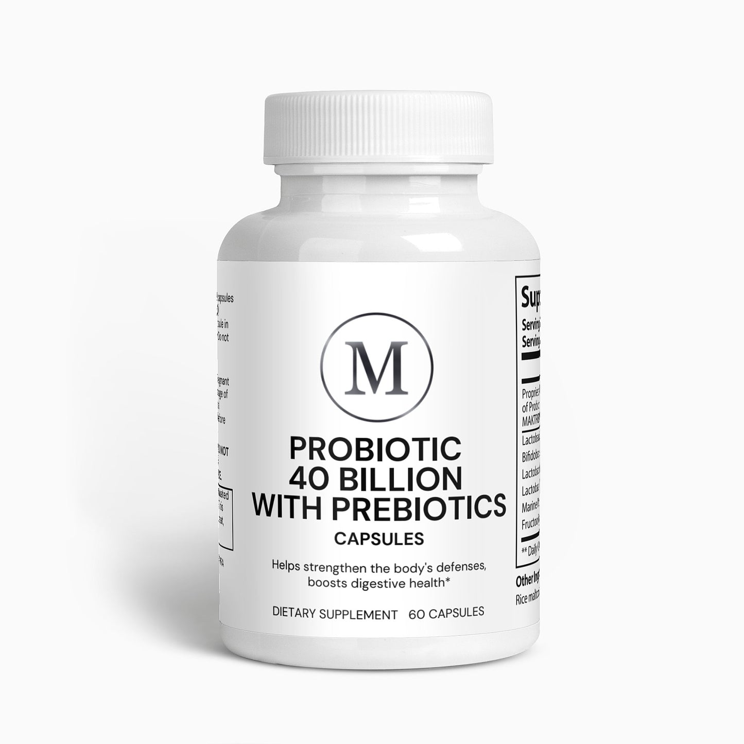 Grade +A Probiotic 40 Billion with Prebiotics