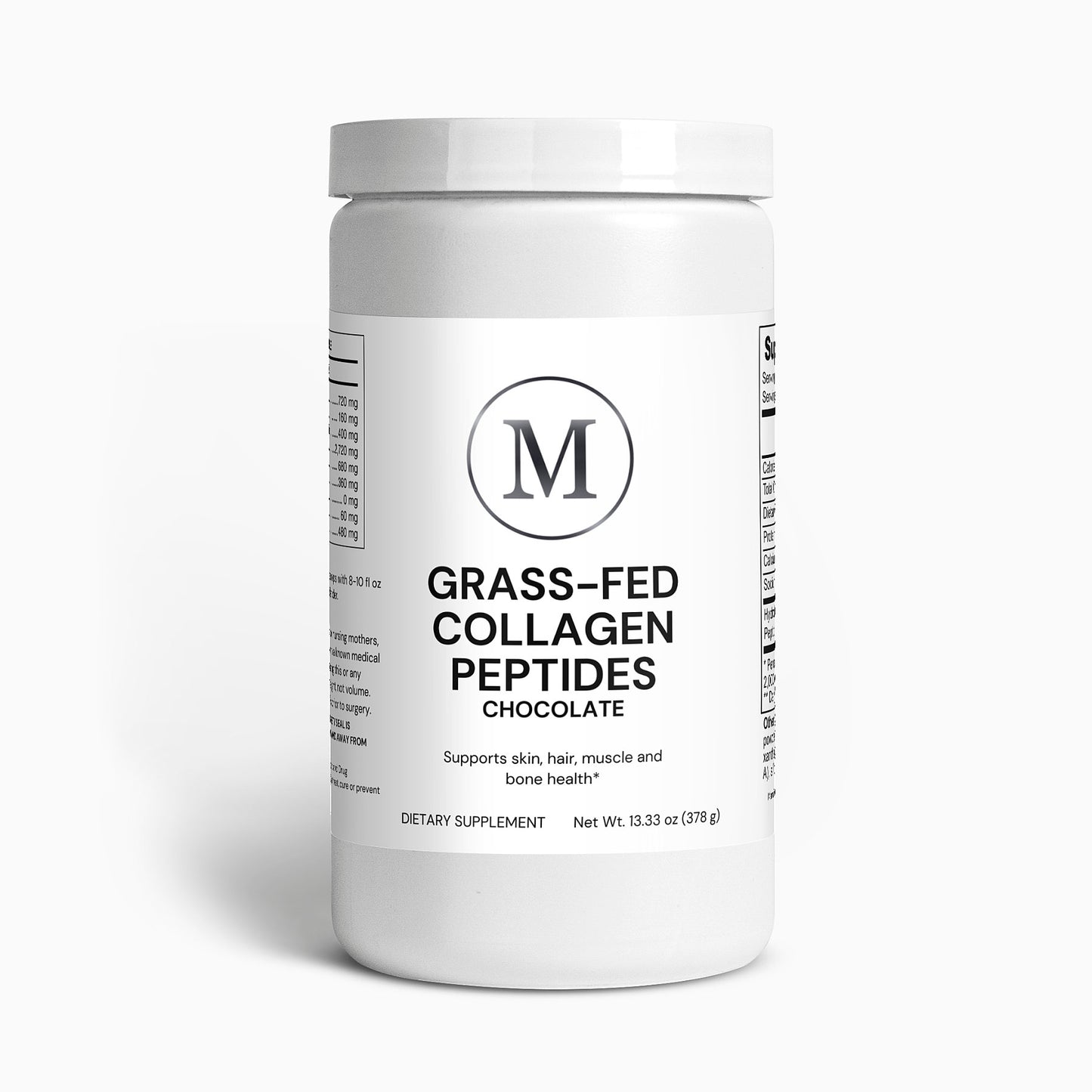 Pro Organic Grass-Fed Collagen Peptides Powder (Chocolate)