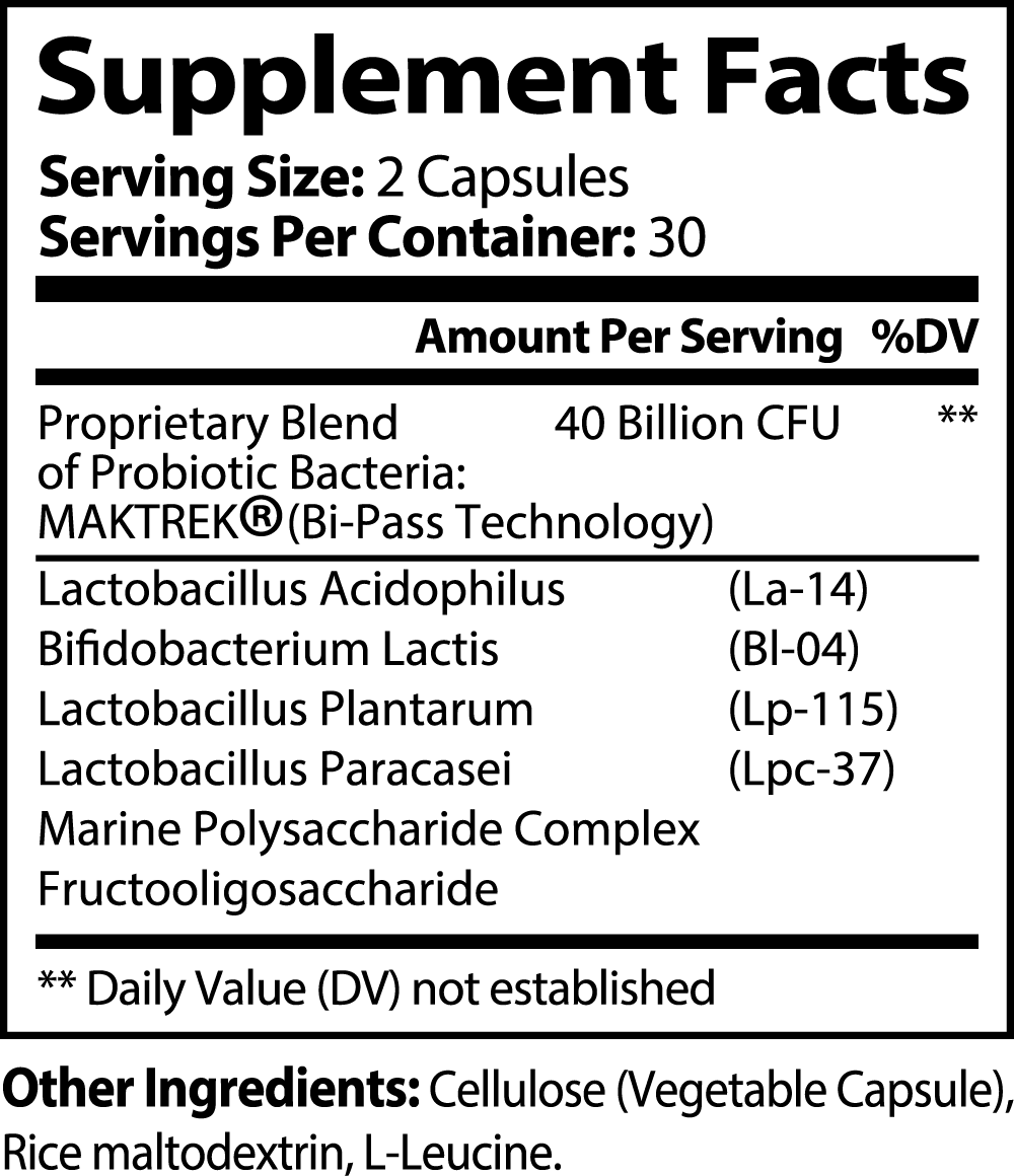 Grade +A Probiotic 40 Billion with Prebiotics